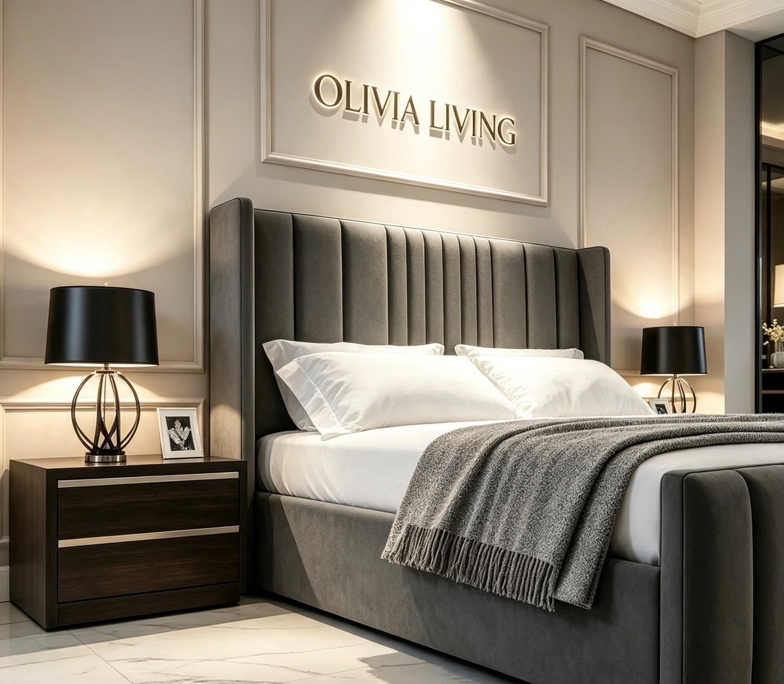 Ivory Merlot Bed - Image 6